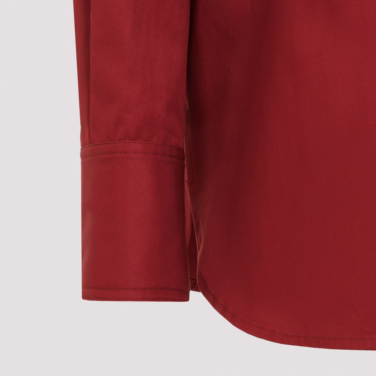 SAINT LAURENT Elegant Red Cotton Shirt