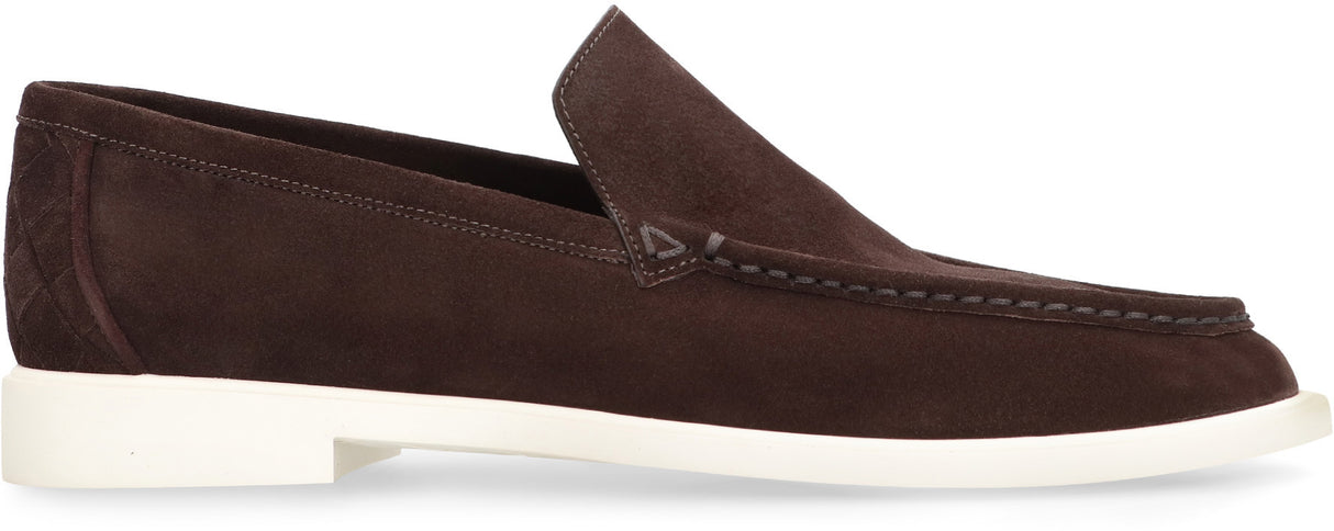 BOTTEGA VENETA Brown Suede Loafers for Men