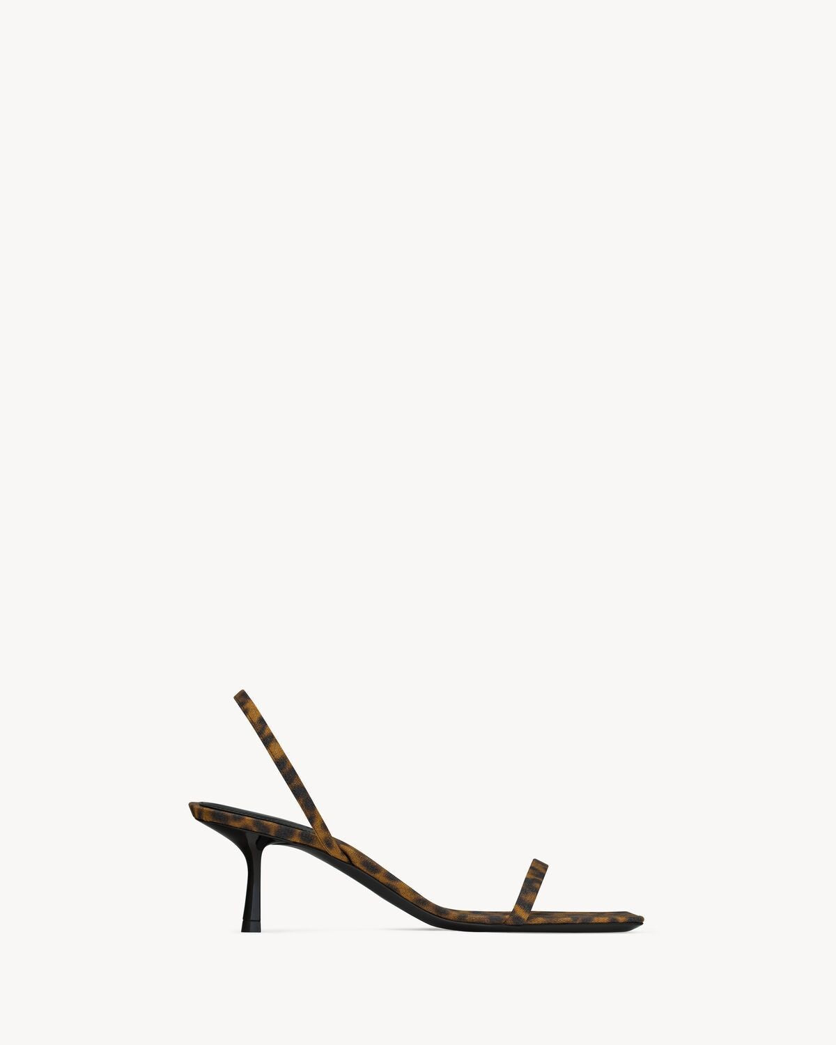 SAINT LAURENT Chic Viscose Sandals with 55mm Heel