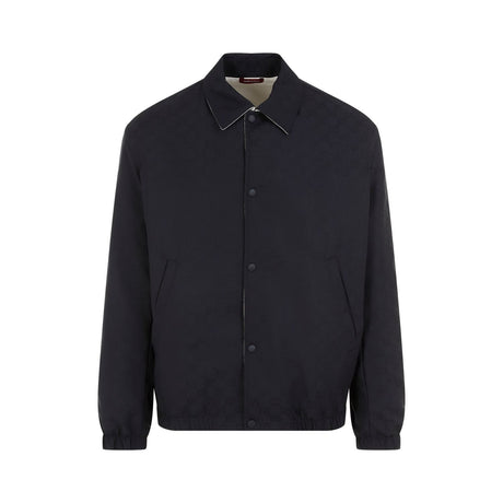 GUCCI Classic Blue Cotton Blouson