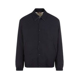 GUCCI Reversible Cotton Jacket with Elastic Finishes