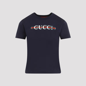 Áo Thun Nữ Cotton Trắng In Logo Gucci - Thu Đông 24