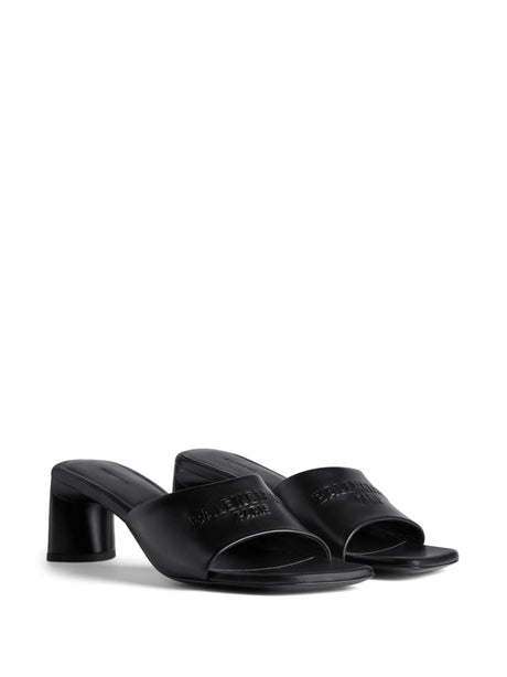 BALENCIAGA 24SS Women's Black Strappy Sandals