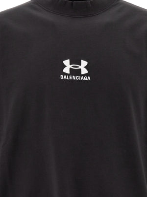 BALENCIAGA Classic Black Cotton T-Shirt for Men