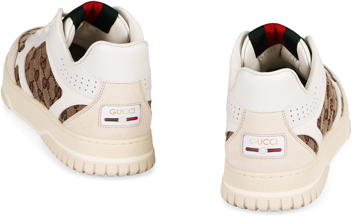 GUCCI Re-Web Classic Sneakers with Iconic Webbing Accent, 3.4cm Heel