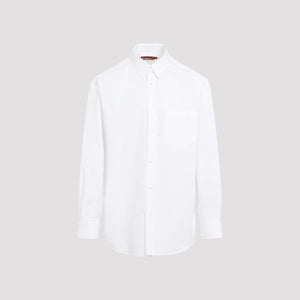 GUCCI Elegant White Cotton Shirt