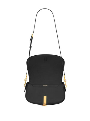 SAINT LAURENT Black 37 Bascule Shoulder Handbag for Women