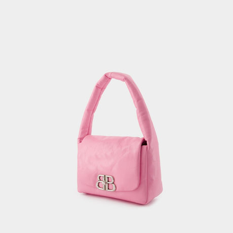 BALENCIAGA Monaco Sling Mini Shoulder Handbag in Pink