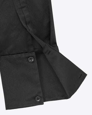 SAINT LAURENT Black Silk Oversized Shirt for Men