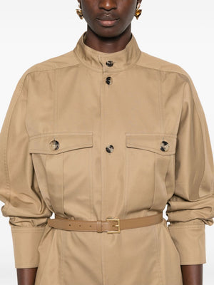 SAINT LAURENT Elegant Neutral Cotton Shirt