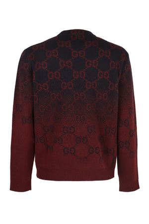 GUCCI Gradient Effect Crew-Neck Sweater