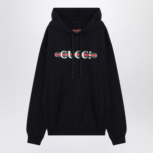 GUCCI Classic Hooded Sweatshirt with Logo Print