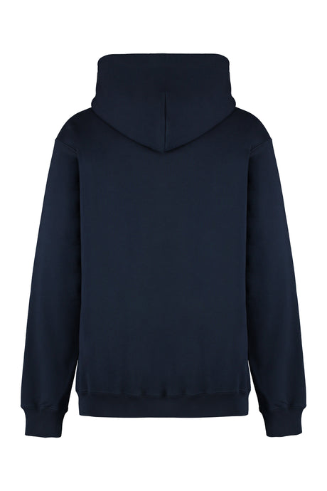 GUCCI Cotton Hoodie with Ribbed Cuffs & Hem