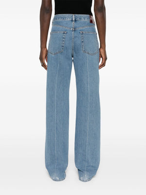 GUCCI Classic Straight Leg Jeans with Frayed Hem