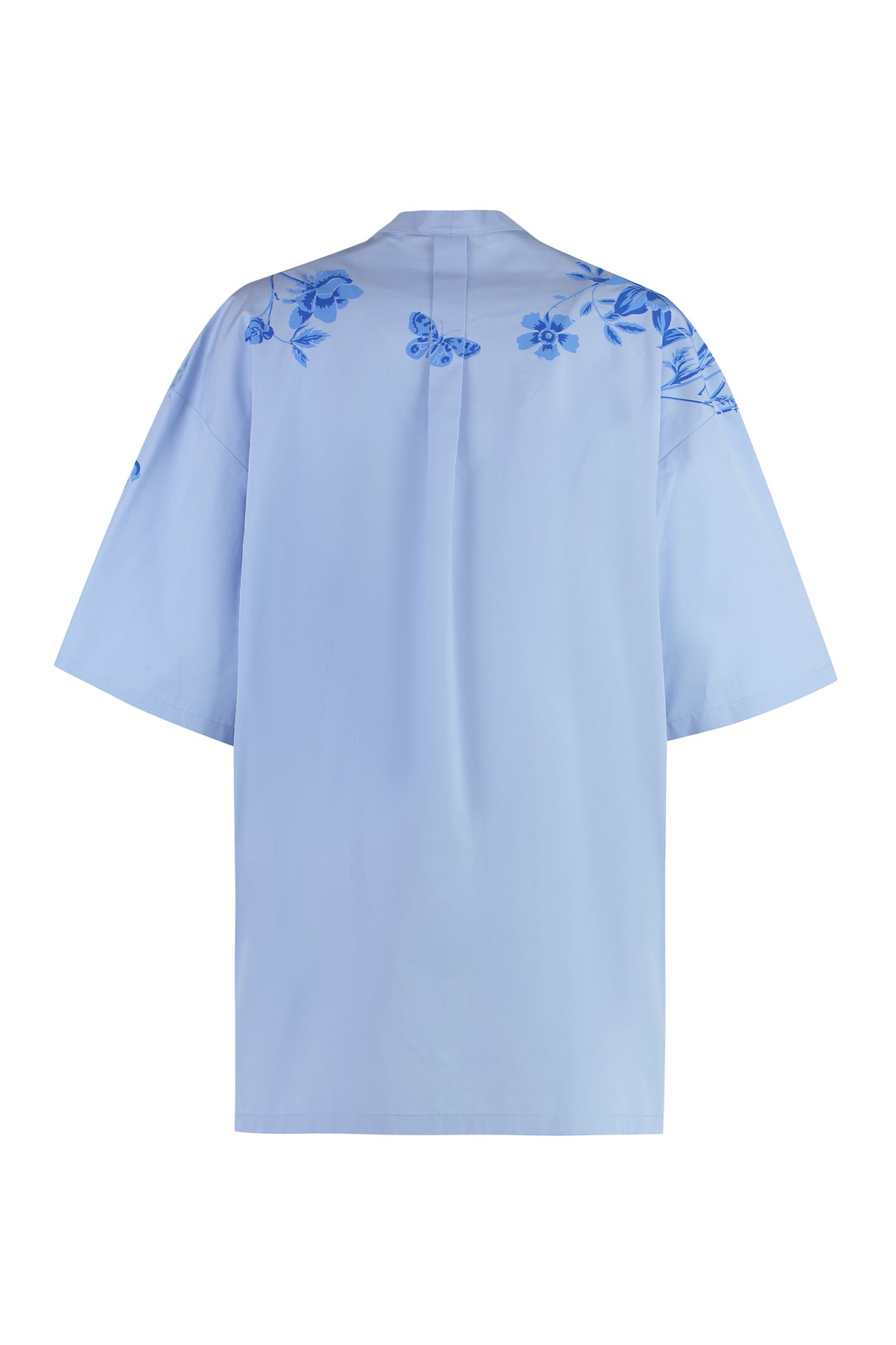 GUCCI Light Blue Poplin Mini Dress for Women