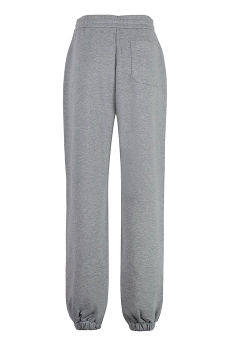 GUCCI Elegant Grey Cotton Track Pants