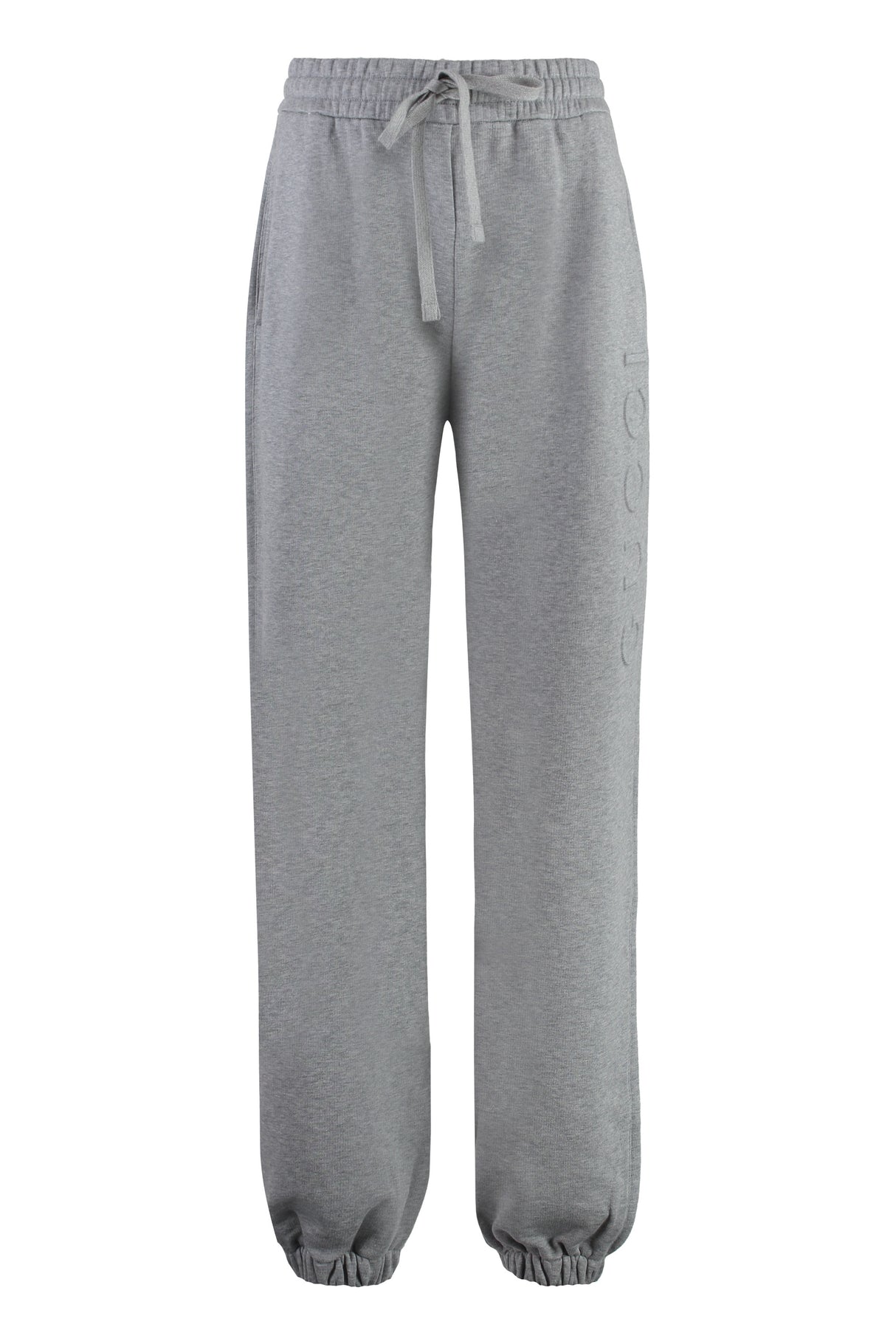 GUCCI Elegant Grey Cotton Track Pants