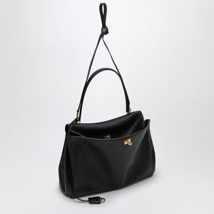 BALENCIAGA Large Smooth Black Calfskin Handbag