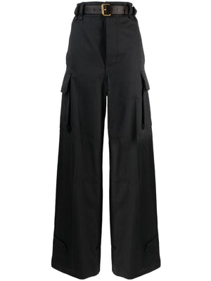 SAINT LAURENT 2024 Summer Grey Straight Pants for Women