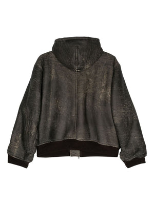 BALENCIAGA Distressed Effect Zip-Up Hoodie for Women