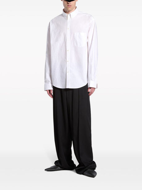 男士SS24季白色棉衬衫