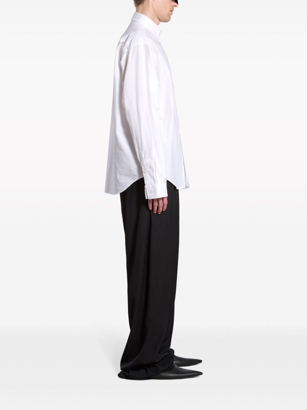 BALENCIAGA White Long Sleeve Shirt for Men