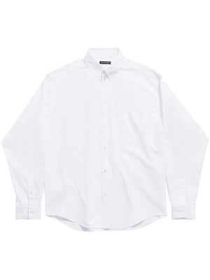 BALENCIAGA White Long Sleeve Shirt for Men