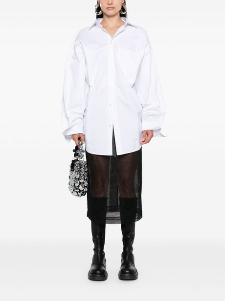 BALENCIAGA Asymmetric Mini Poplin Shirt