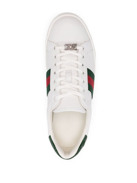 GUCCI Ace Leather Classic Stripe Sneakers