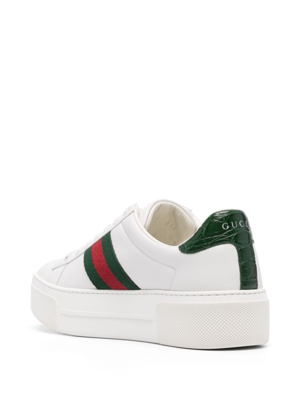 GUCCI Ace Leather Classic Stripe Sneakers