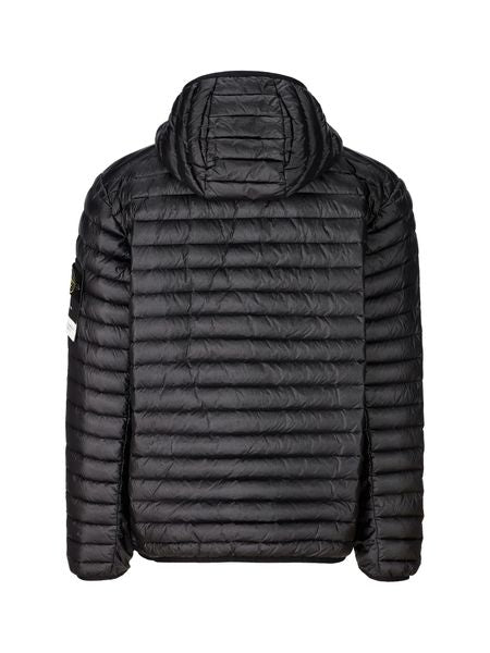 STONE ISLAND Men's Black Removable Patch Down Jacket for FW23