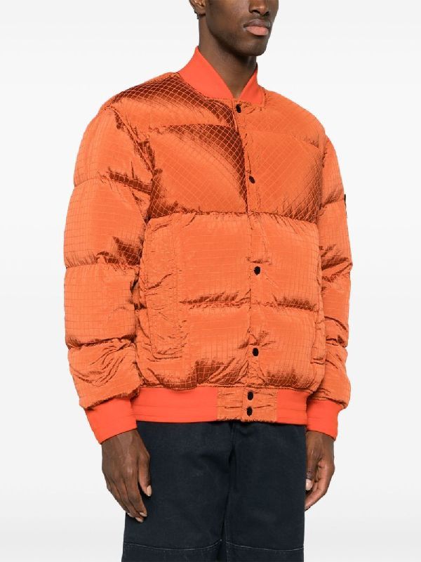 STONE ISLAND Men's FW23 Red Nylon Outerwear Jacket