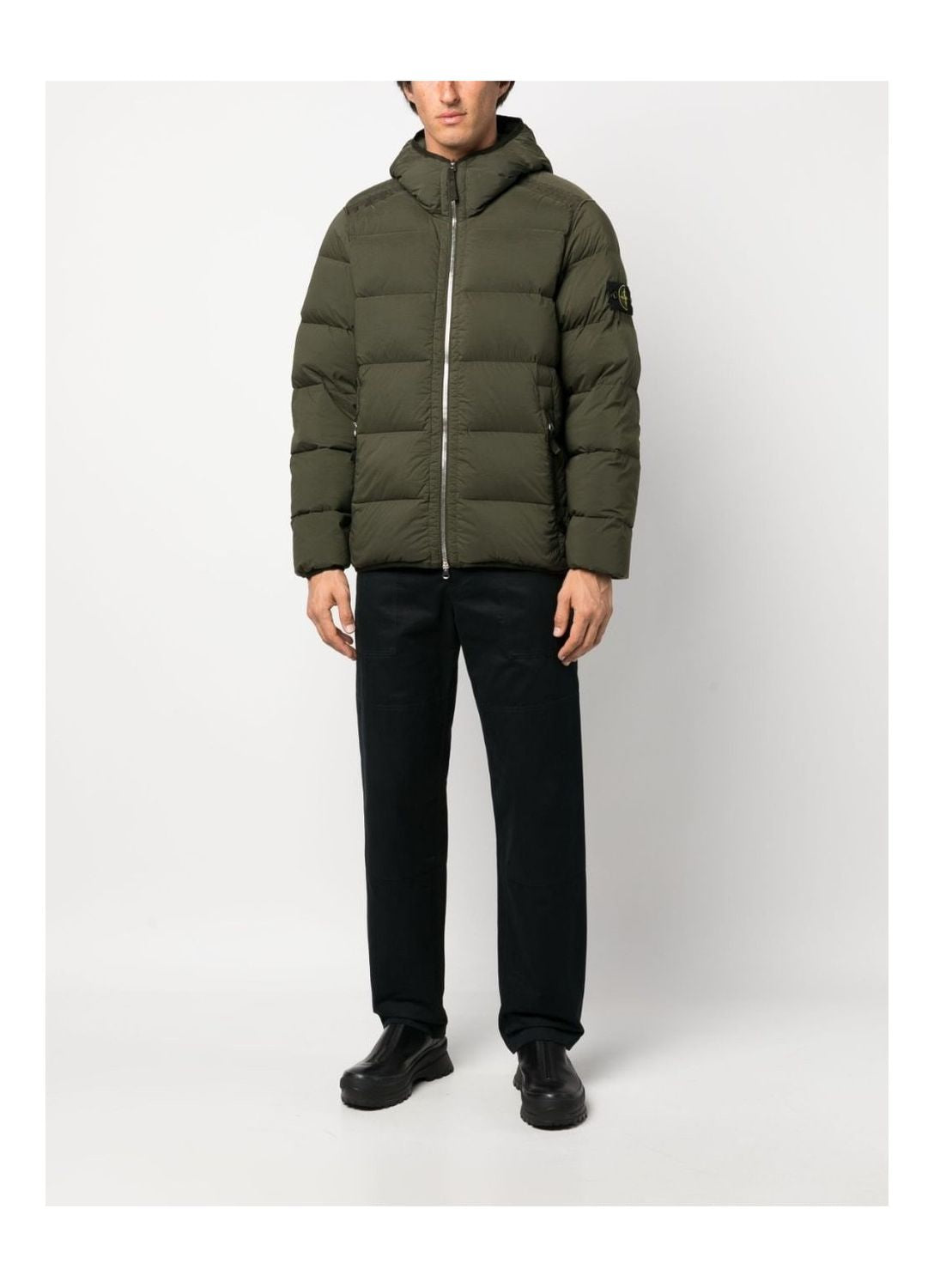 Men's Olive Outerwear for FW23 by Stone Island