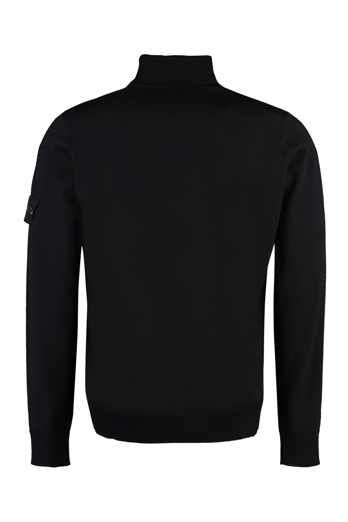 STONE ISLAND Premium Black Turtleneck Sweater for Men