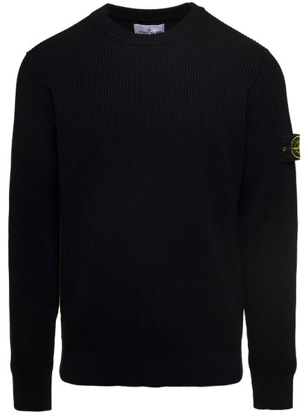 STONE ISLAND Men's Compass Patch Wool Jumper