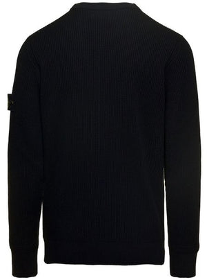 STONE ISLAND Men's Compass Patch Wool Jumper