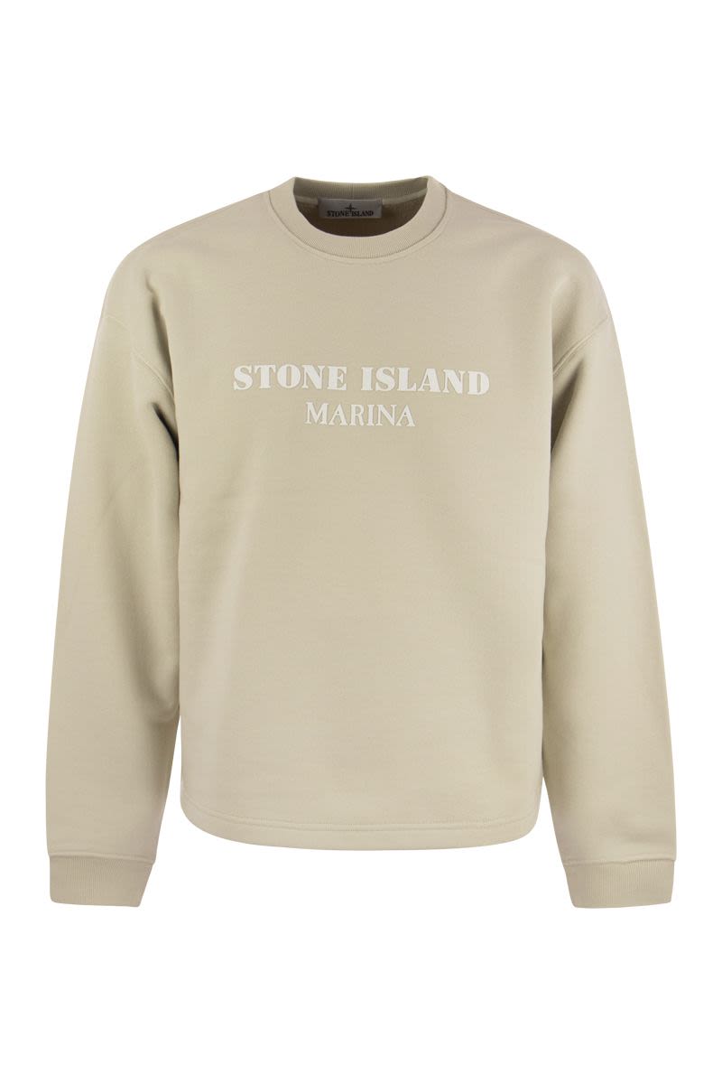 純棉配上STONE ISLAND標誌的運動衫
