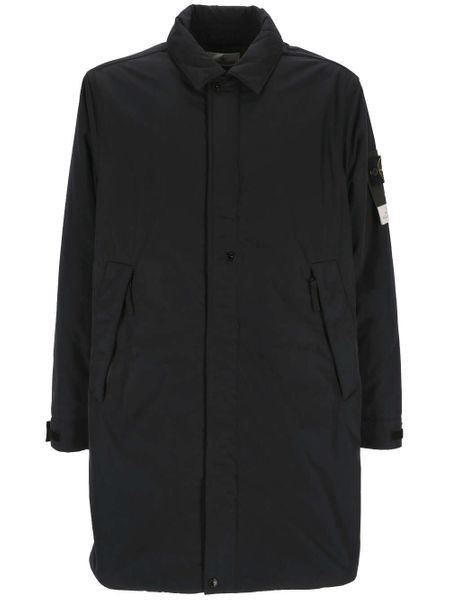 STONE ISLAND Men's Blue Technical Fabric Parka Jacket for the FW23 Season