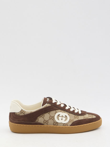 GUCCI Luxurious Fabric and Leather Sneakers for Men