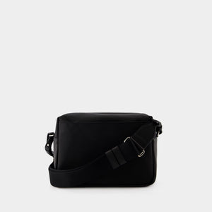 ALEXANDER MCQUEEN Sleek Black Mini Crossbody Camera Bag