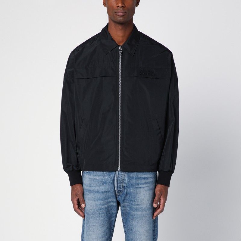 ALEXANDER MCQUEEN Sleek Black Zippered Lightweight Jacket