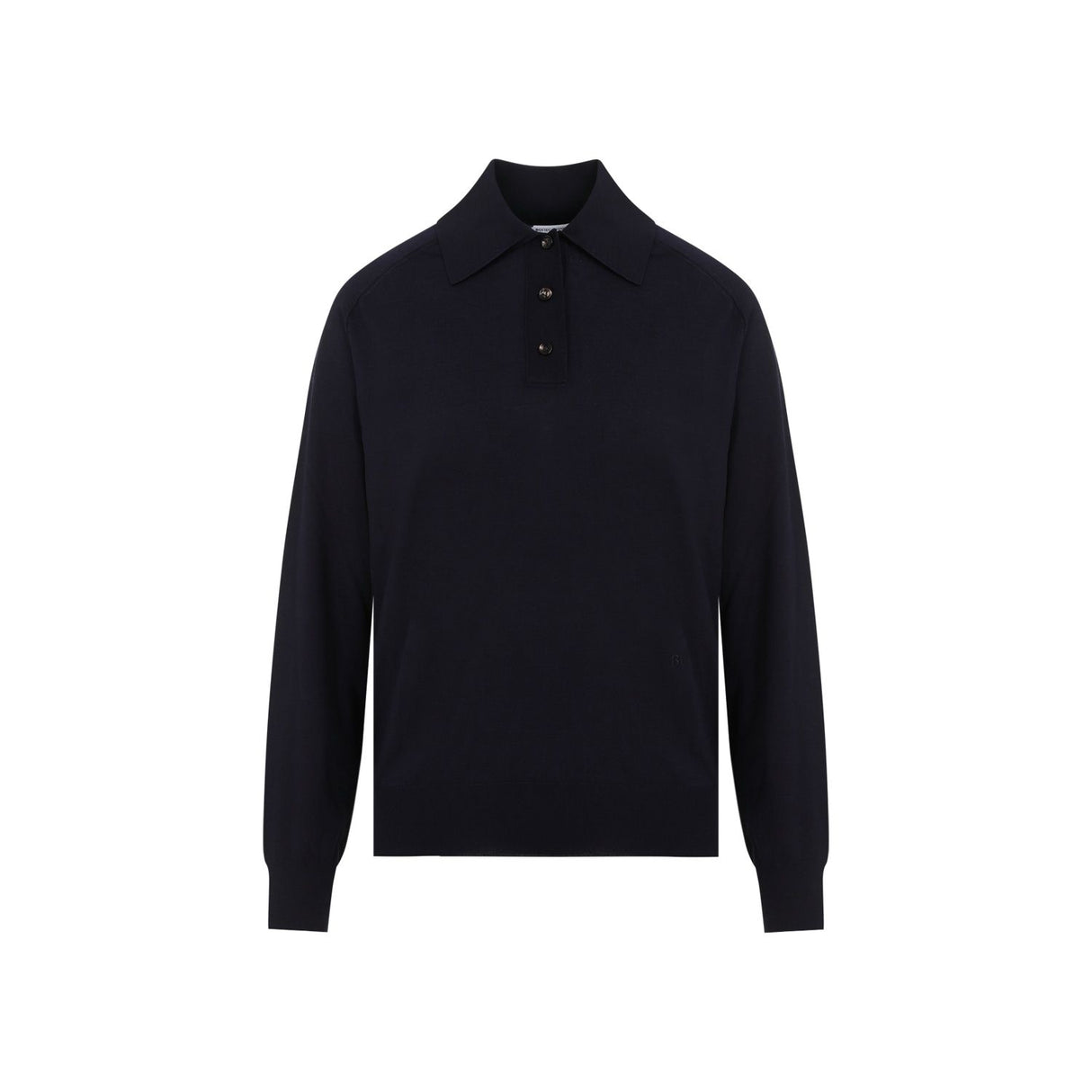 BOTTEGA VENETA Elegant Long Sleeve Wool Polo