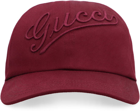 GUCCI Chic Red Logo Baseball Cap