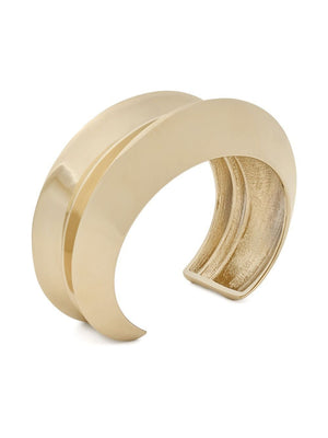 SAINT LAURENT Elegant Metallic Brass Cuff