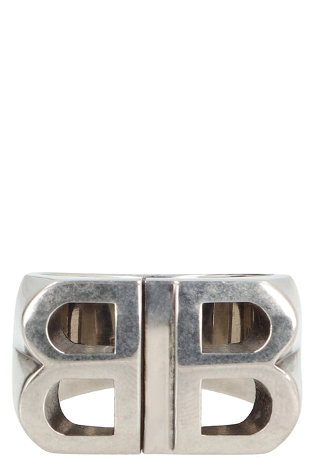 BALENCIAGA Mini Silver Pitbull Ring for Men