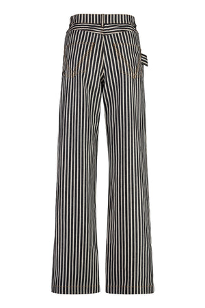 BOTTEGA VENETA Striped 5-Pocket Straight-Leg Jeans