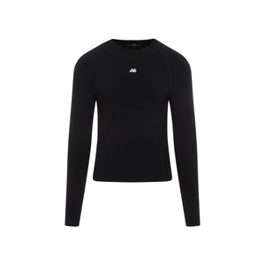 BALENCIAGA Sleek Fitted Long Sleeve Crewneck Sweater