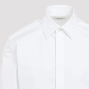 SAINT LAURENT Luxury Pure Cotton Men's Shirt - FW24 White Collection