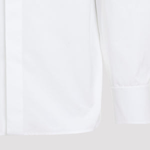 SAINT LAURENT Luxury Pure Cotton Men's Shirt - FW24 White Collection