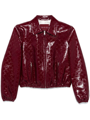 GUCCI Cropped Leather Jacket for Women